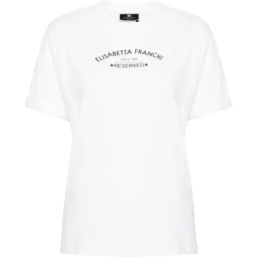 T-Shirts , Damen, Größe: L - Elisabetta Franchi - Modalova