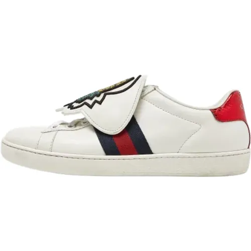 Pre-owned Leather sneakers , female, Sizes: 2 UK - Gucci Vintage - Modalova