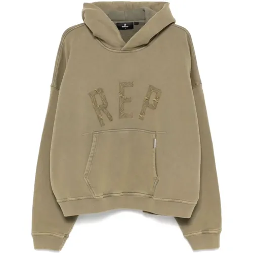 Hooded Sweater with Logo , male, Sizes: S, L, M - Represent - Modalova