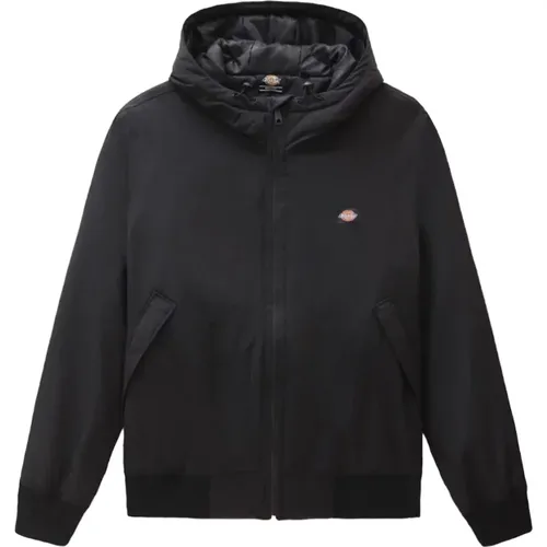 Wasserdichte Schwarze Kapuzenjacke Herbst Winter , Herren, Größe: S - Dickies - Modalova