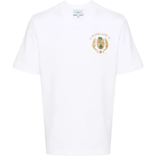 Tennis Club T-shirts and Polos , male, Sizes: L - Casablanca - Modalova