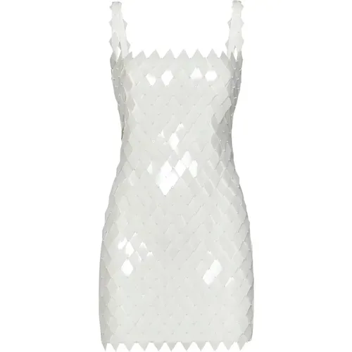 Rue Embroidered Sequin Mini Dress , female, Sizes: 2XS - The Attico - Modalova