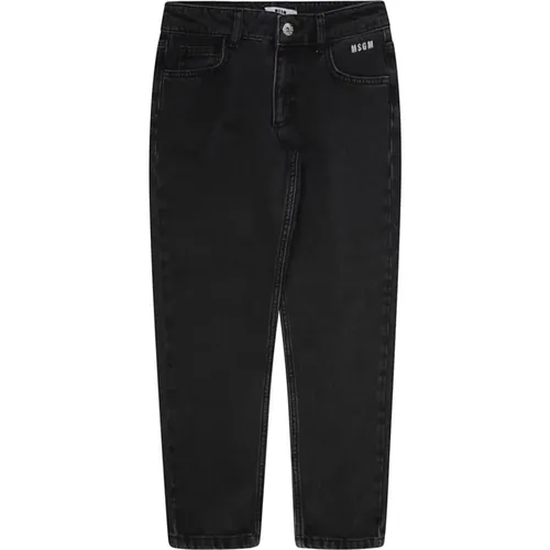 Schwarze Hose für Jungen Aw24 MSGM - MSGM - Modalova