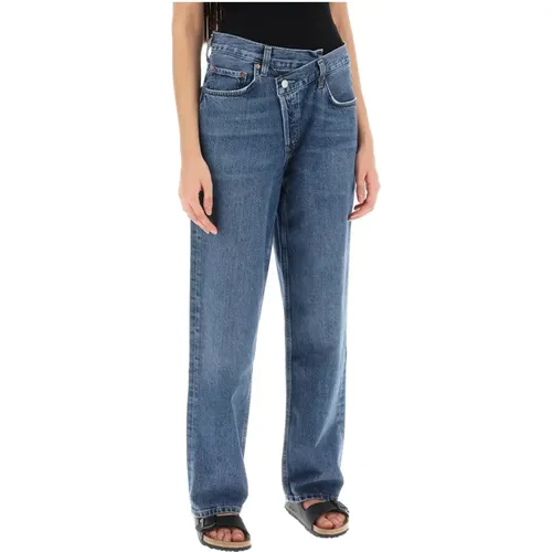 Gerades Jeans , Damen, Größe: W24 - Agolde - Modalova