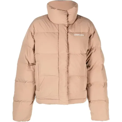 Braune Daunenjacke , Damen, Größe: XL - Axel Arigato - Modalova