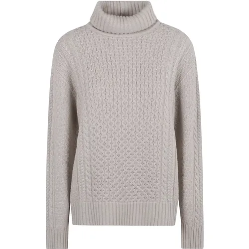 Greige Knit Sweater Aw24 , female, Sizes: 2XS, S, M, XS - Fabiana Filippi - Modalova