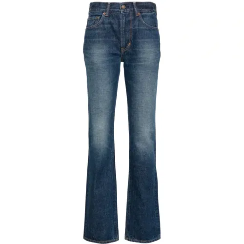 Indigo Stonewashed Denim Jeans , female, Sizes: W27, W26, W28, W25 - Tom Ford - Modalova