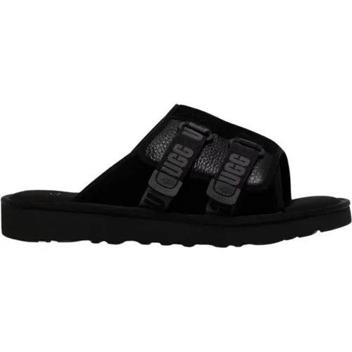 Schwarze Wildleder Sandalen , Herren, Größe: 42 EU - Ugg - Modalova