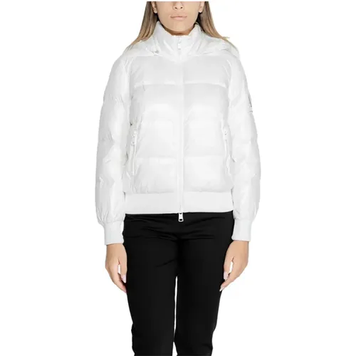 Weiße Daunenjacke Stilvolles Winter-Essential , Damen, Größe: M - Armani Exchange - Modalova