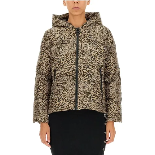 Down Jacket With Animal Print , female, Sizes: S - Michael Kors - Modalova