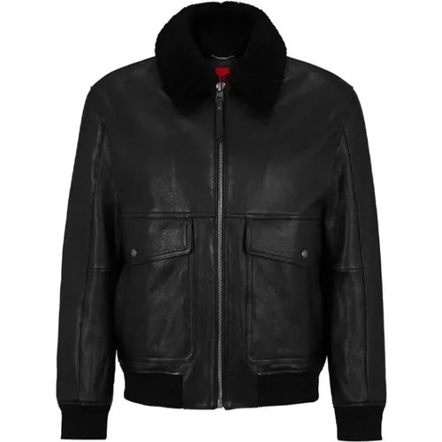 Stylische Herrenjacke , Herren, Größe: L - Hugo Boss - Modalova