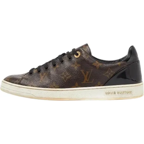 Pre-owned Coated canvas sneakers , female, Sizes: 5 1/2 UK - Louis Vuitton Vintage - Modalova