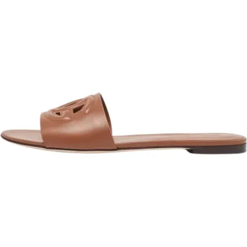 Pre-owned Leather flats , female, Sizes: 9 UK - Dolce & Gabbana Pre-owned - Modalova