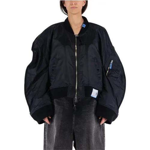 Circle Pattern Heavy Nylon Jacket , female, Sizes: XS - Mihara Yasuhiro - Modalova