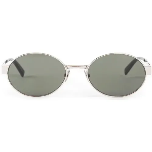 Metal Sunglasses with Side Logo Detail , female, Sizes: ONE SIZE - Saint Laurent - Modalova