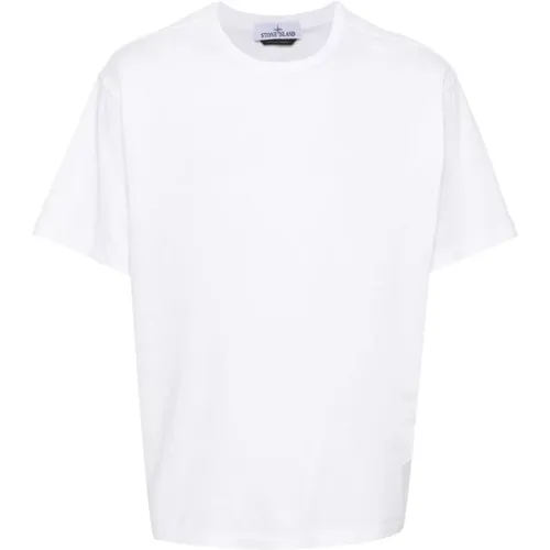 Weiße T-Shirts und Polos , Herren, Größe: M - Stone Island - Modalova