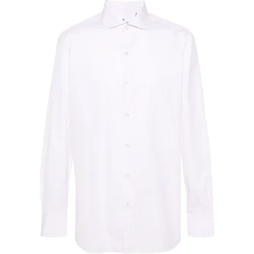 Cotton striped shirt , male, Sizes: L, 3XL, 2XL - Finamore - Modalova