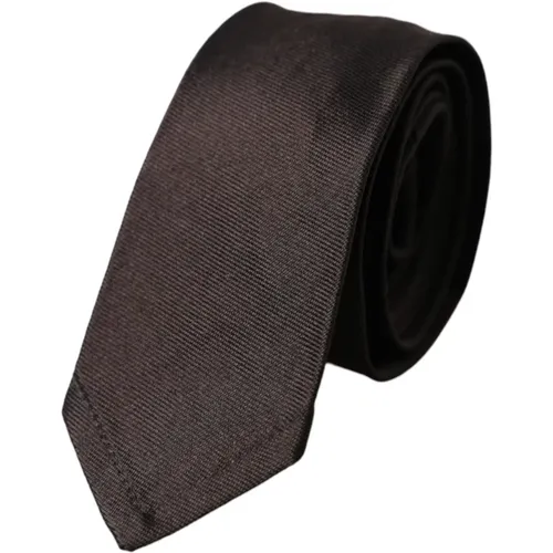 Silk Adjustable Tie , male, Sizes: ONE SIZE - Dolce & Gabbana - Modalova