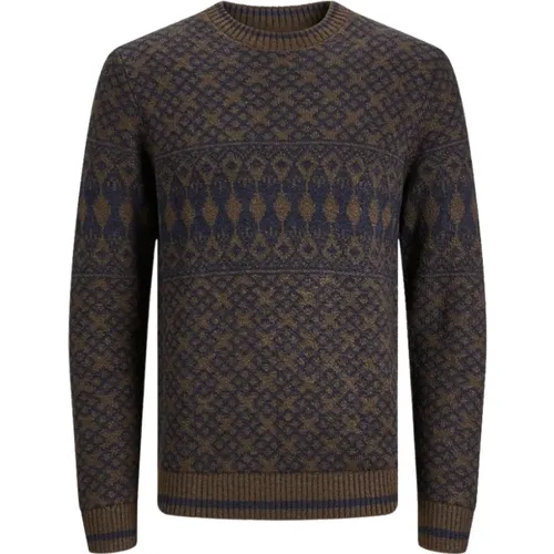 Stylish Pullover Sweater , male, Sizes: XL, M - jack & jones - Modalova