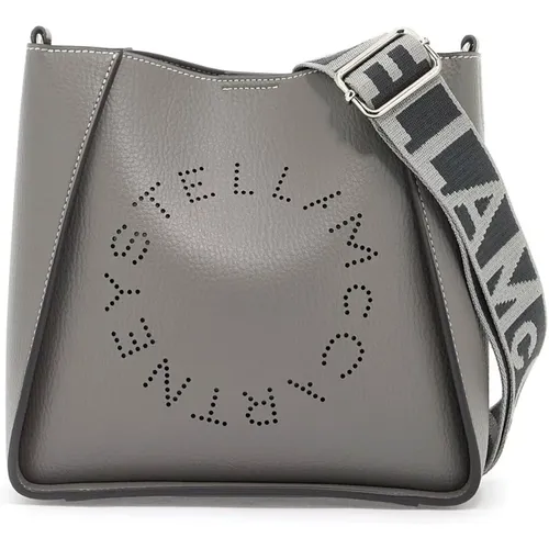 Grained Alter Mat Logo Crossbody Bag , female, Sizes: ONE SIZE - Stella Mccartney - Modalova