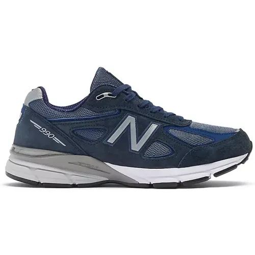 V4 Marine Silber Laufschuh , Herren, Größe: 42 1/2 EU - New Balance - Modalova