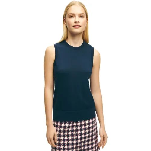 Ärmellose Oberteile , Damen, Größe: XS - Brooks Brothers - Modalova