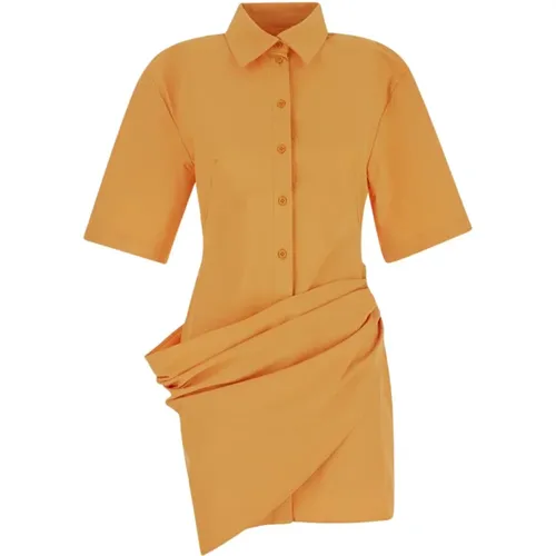 Mini Dress with Camisa Style , female, Sizes: XS, 2XS, S - Jacquemus - Modalova