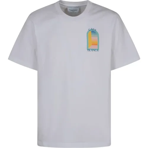 Buntes Bedrucktes T-Shirt - Casablanca - Modalova