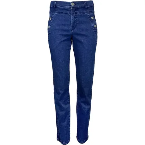 Fitted Denim Jeans , female, Sizes: S, XL, L, M, 2XL, XS, 3XL - 2-Biz - Modalova