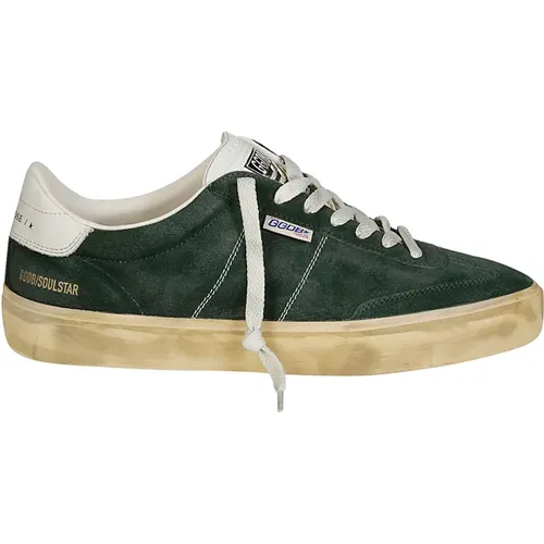 Suede Leather Star Sneakers , male, Sizes: 8 UK, 10 UK, 9 UK, 7 UK, 6 UK - Golden Goose - Modalova