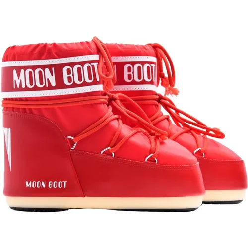 Nylon Snow Boots with Warm Lining , female, Sizes: 6 UK, 3 UK - moon boot - Modalova