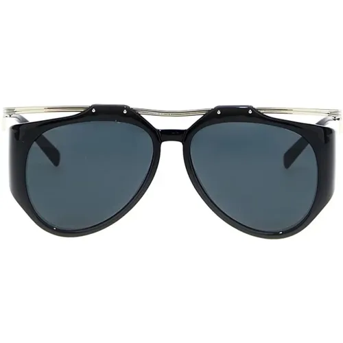 Amelia Sunglasses with Blue Lenses , unisex, Sizes: ONE SIZE - Saint Laurent - Modalova