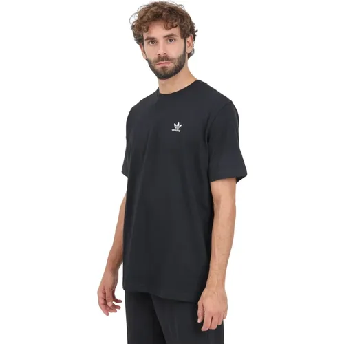 Schwarzes Classics T-Shirt mit Trefoil Logo , Herren, Größe: XL - adidas Originals - Modalova