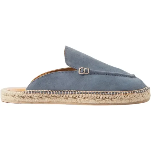 Graue Wildleder Espadrilles , Herren, Größe: 44 EU - Scarosso - Modalova