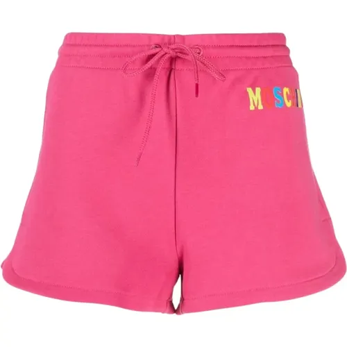 Casual Rosa Baumwollshorts,Casual Gelbe Baumwollshorts - Moschino - Modalova