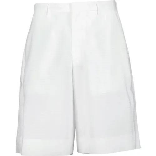 Oversized Poplin Bermuda Shorts , male, Sizes: M, S, L - Prada - Modalova