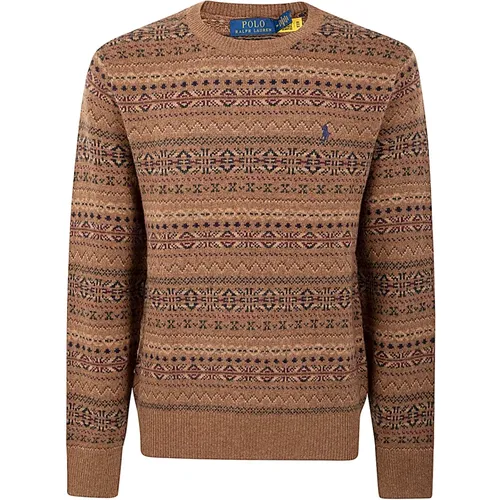 Camel Combo Pullover Sweater - Ralph Lauren - Modalova