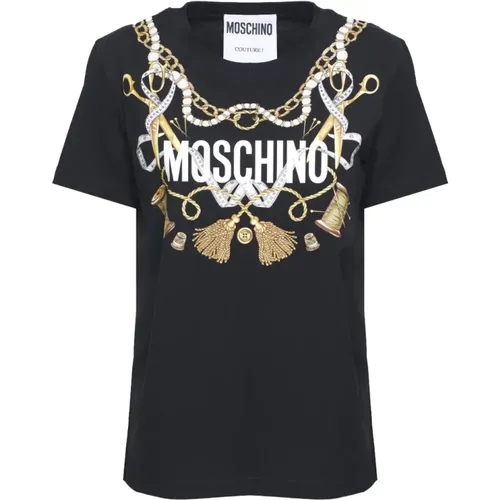 Tailor's Tshirt , female, Sizes: XS, S - Moschino - Modalova