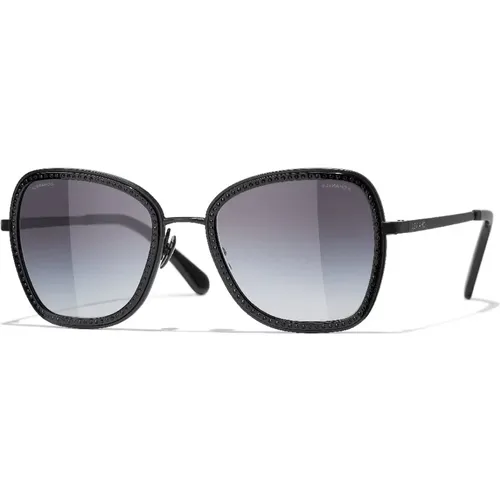 Acetate Sunglasses with Degrade Lens , female, Sizes: 53 MM - Chanel - Modalova