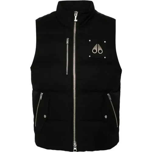 Quilted Gilet with Logo Details , male, Sizes: M, XL, L - Moose Knuckles - Modalova