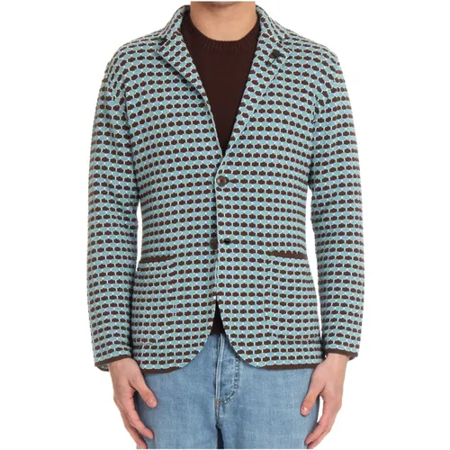 Honeycomb Cotton Jacket with Patch Pockets , male, Sizes: XL, L - Lardini - Modalova