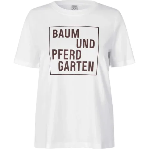 Klassisches Crew Neck Baumwoll T-Shirt - BAUM UND PFERDGARTEN - Modalova