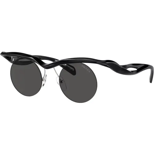 Round Ultra-Light Sunglasses Morph Style , unisex, Sizes: 43 MM - Prada - Modalova