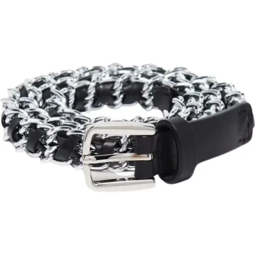 Silver Brooke Leather Chain Belt , female, Sizes: ONE SIZE - BA&SH - Modalova