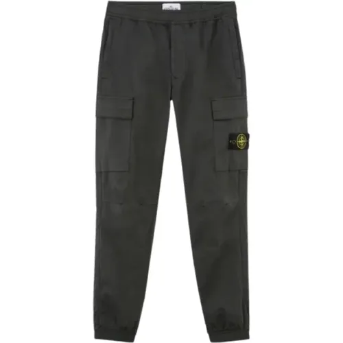 Graue Cargo Jogger Hose , Herren, Größe: W28 - Stone Island - Modalova