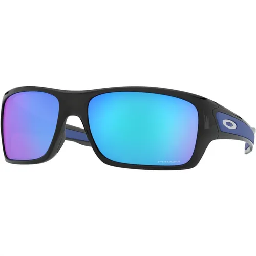 Schwarze Ink Sonnenbrille mit Prizm Sapphire , unisex, Größe: 63 MM - Oakley - Modalova