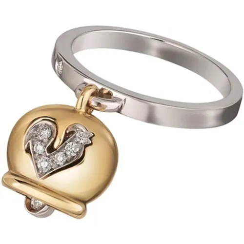 Bell Shape Gold and Yellow Diamond Ring , female, Sizes: 53 MM - Chantecler - Modalova