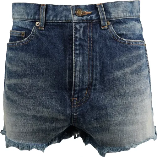Kurze Jeans , Damen, Größe: W28 - Saint Laurent - Modalova