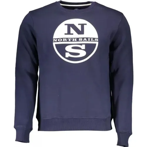 Printed Logo Cotton Sweater , male, Sizes: L, 3XL, 2XL, M, XL - North Sails - Modalova