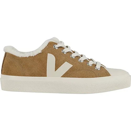 Niedrige Winter Wildleder Sneakers , Damen, Größe: 37 1/2 EU - Veja - Modalova